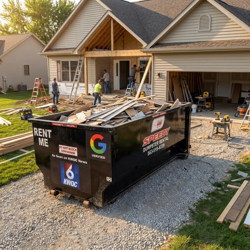 Speedy dumpster rental service