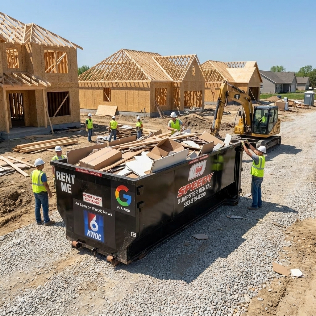 Speedy dumpster rental service