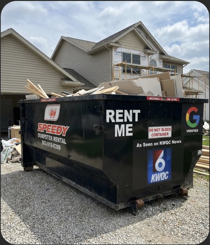 Speedy dumpster rental service