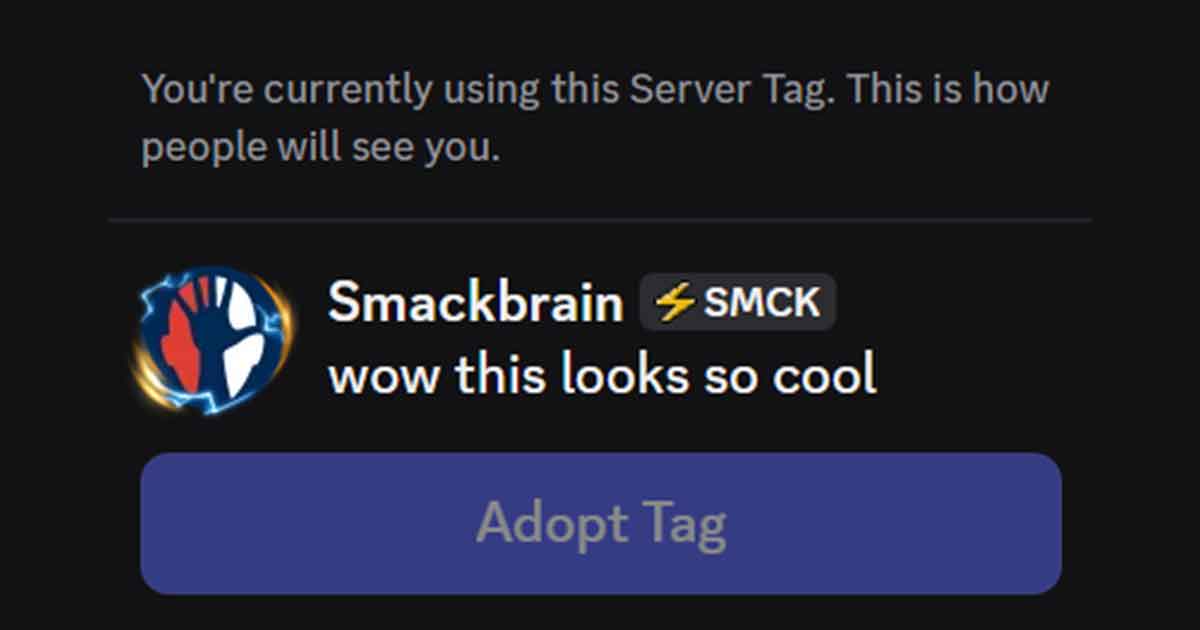 New Official Smackpack Discord Tag