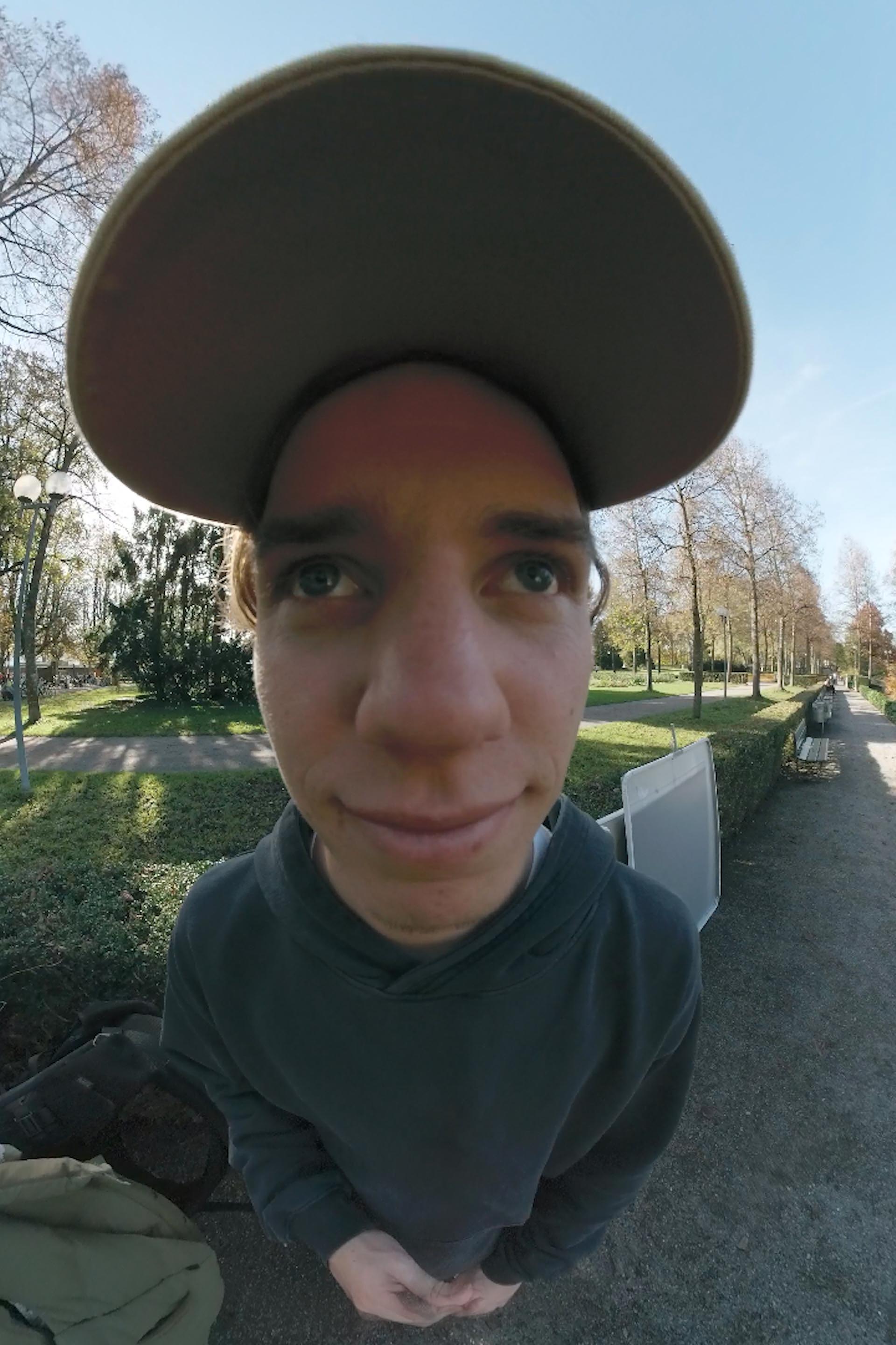 funny wide angle picture of me