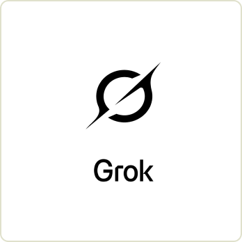 Grok AI model logo