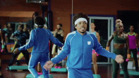 Fitness instructor showing some moves.