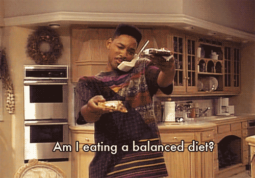 Will Smith gif eating a balanced diet