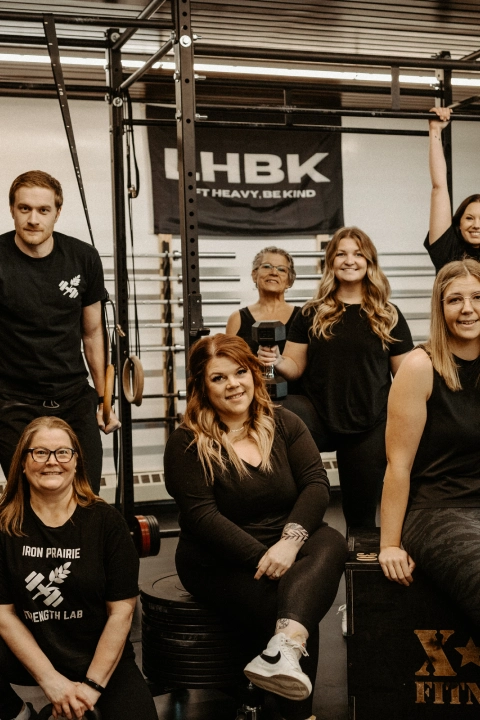HBK Fitness Studio located at Iron Prairie Strength Lab in Moosomin, SK, showcasing a modern workout environment.