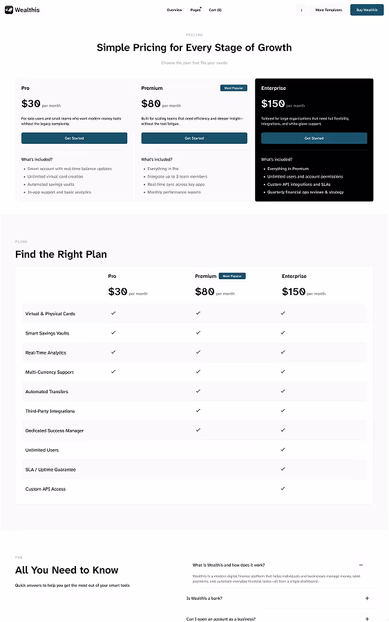Pricing Page Preview