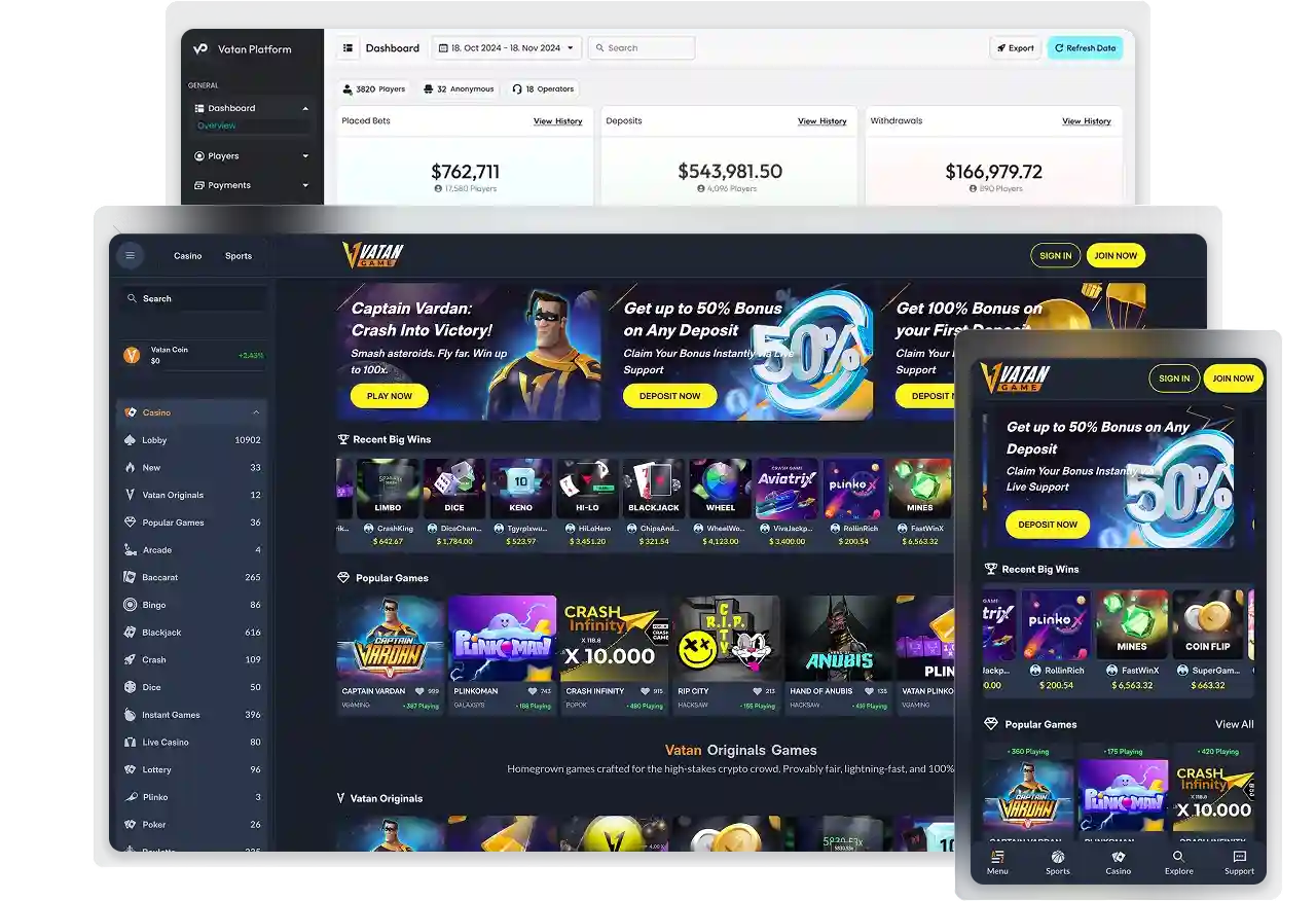 build casino website