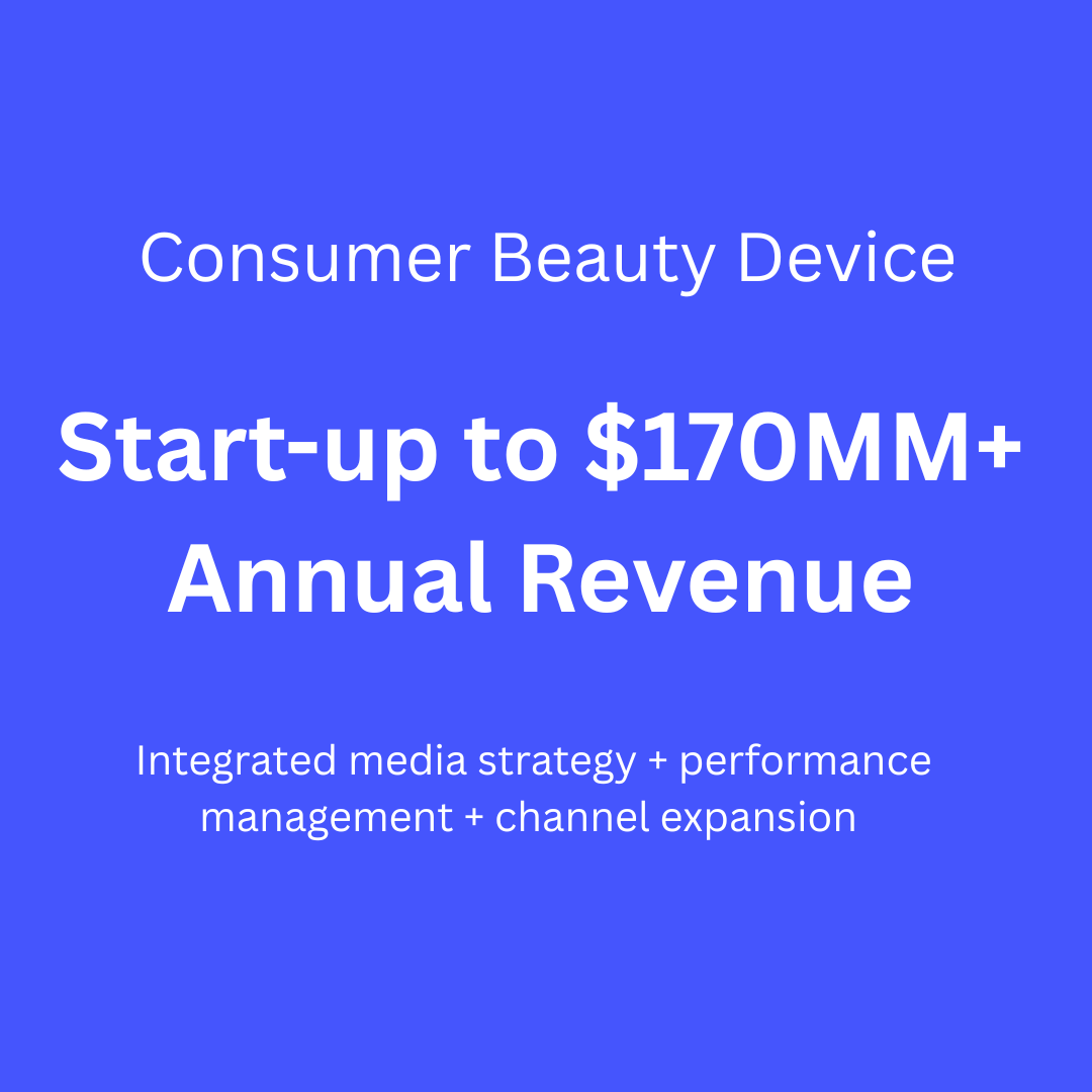 Consumer Beauty Device - Start-up to $170MM+ Annual Revenue