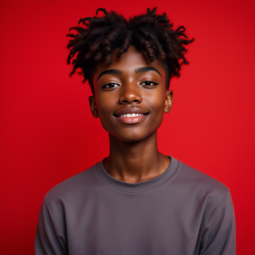 [headshot] image of a customer (graphic design studio)