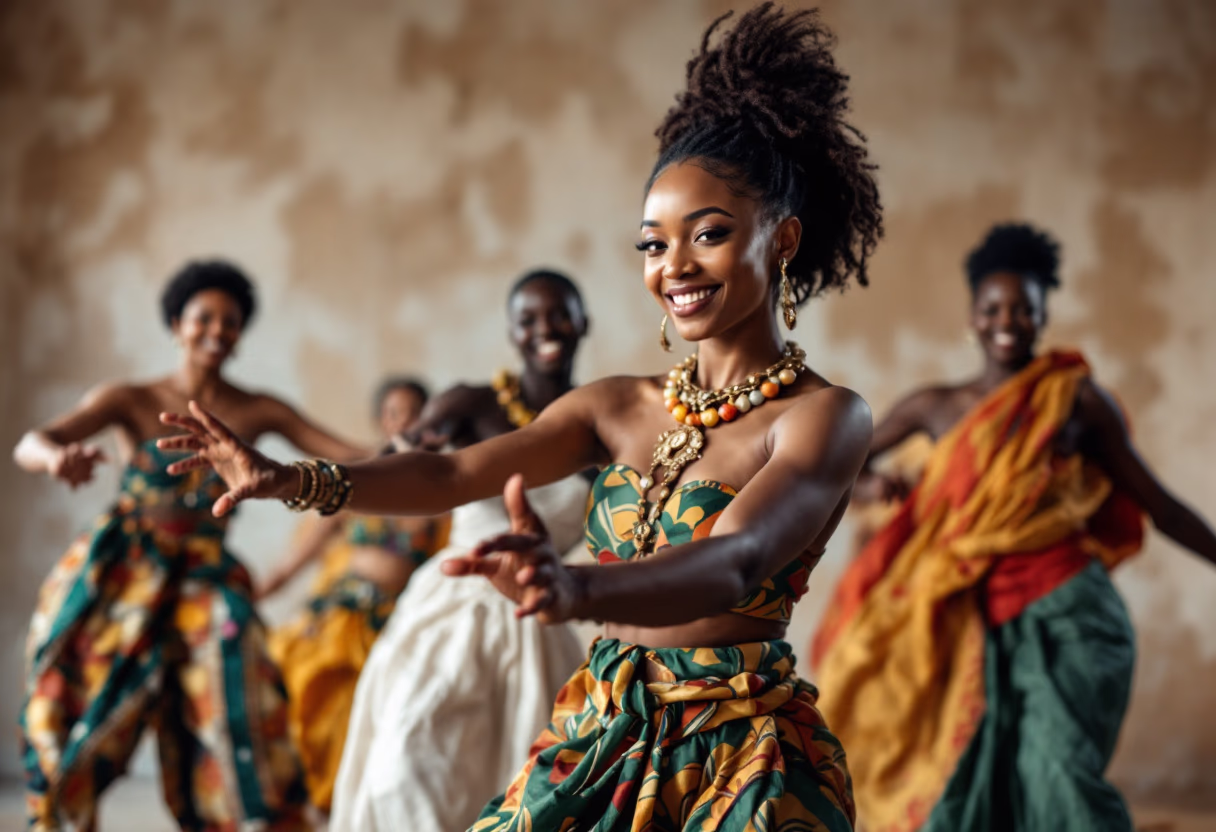 cultural dance performance for a travel agency