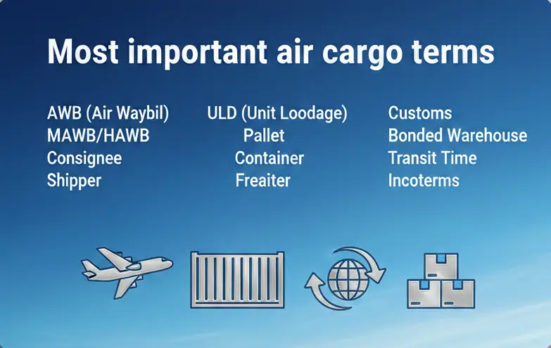 most important air cargo terms