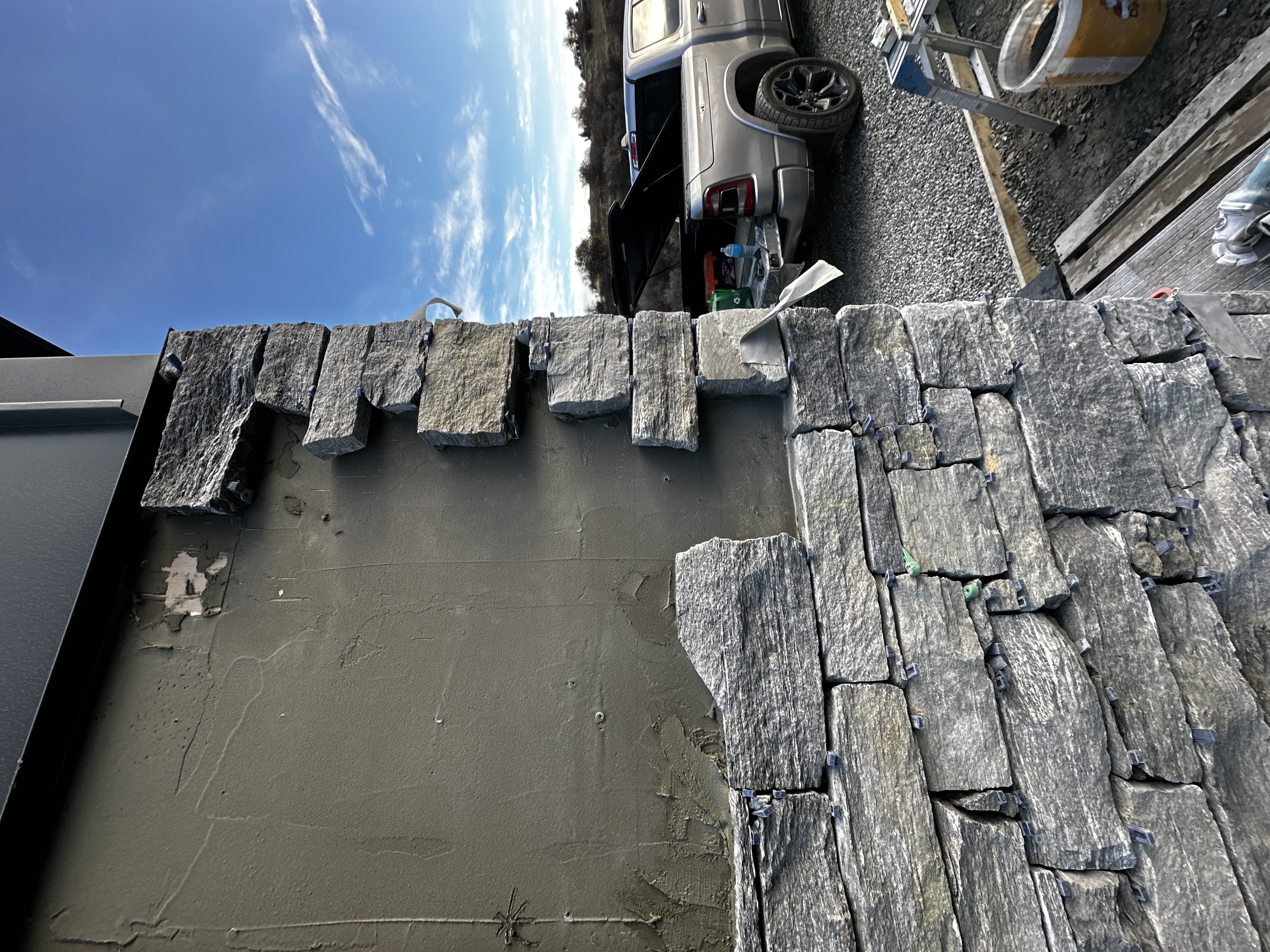 Winter schist installation 171