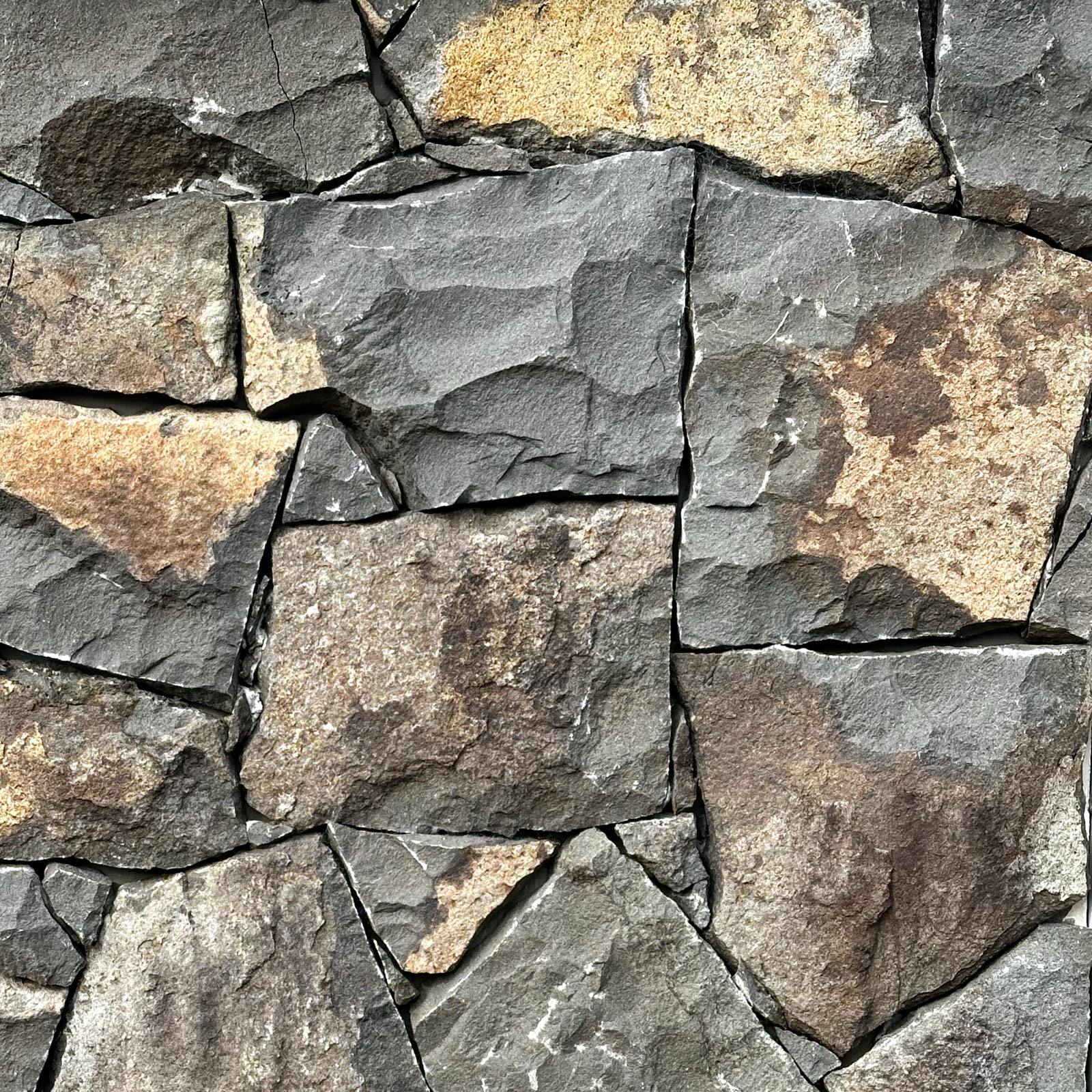 Milton Irregular Dry Stacked basalt veneer