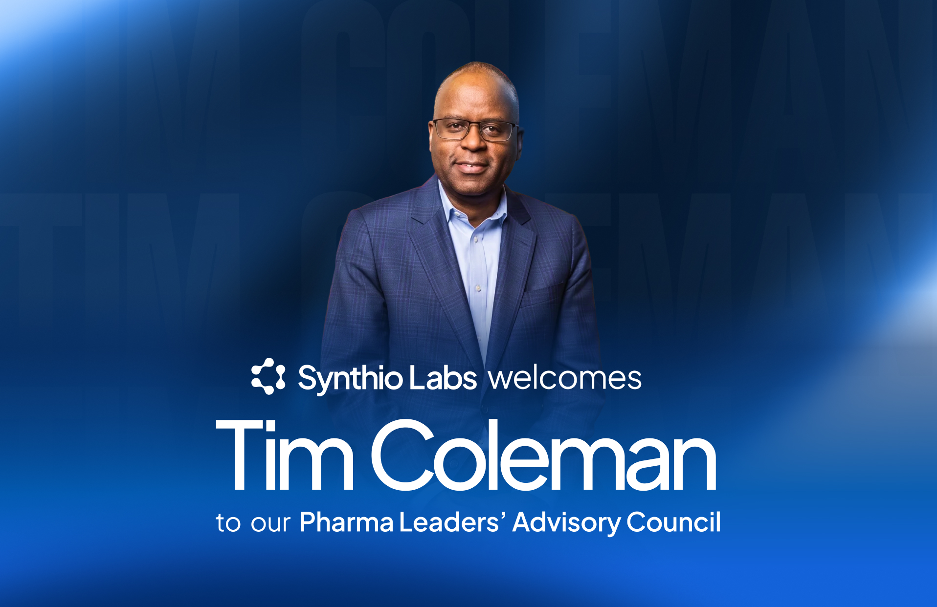 Tim Coleman joins the Synthio Labs Pharma Leaders Advisory Council