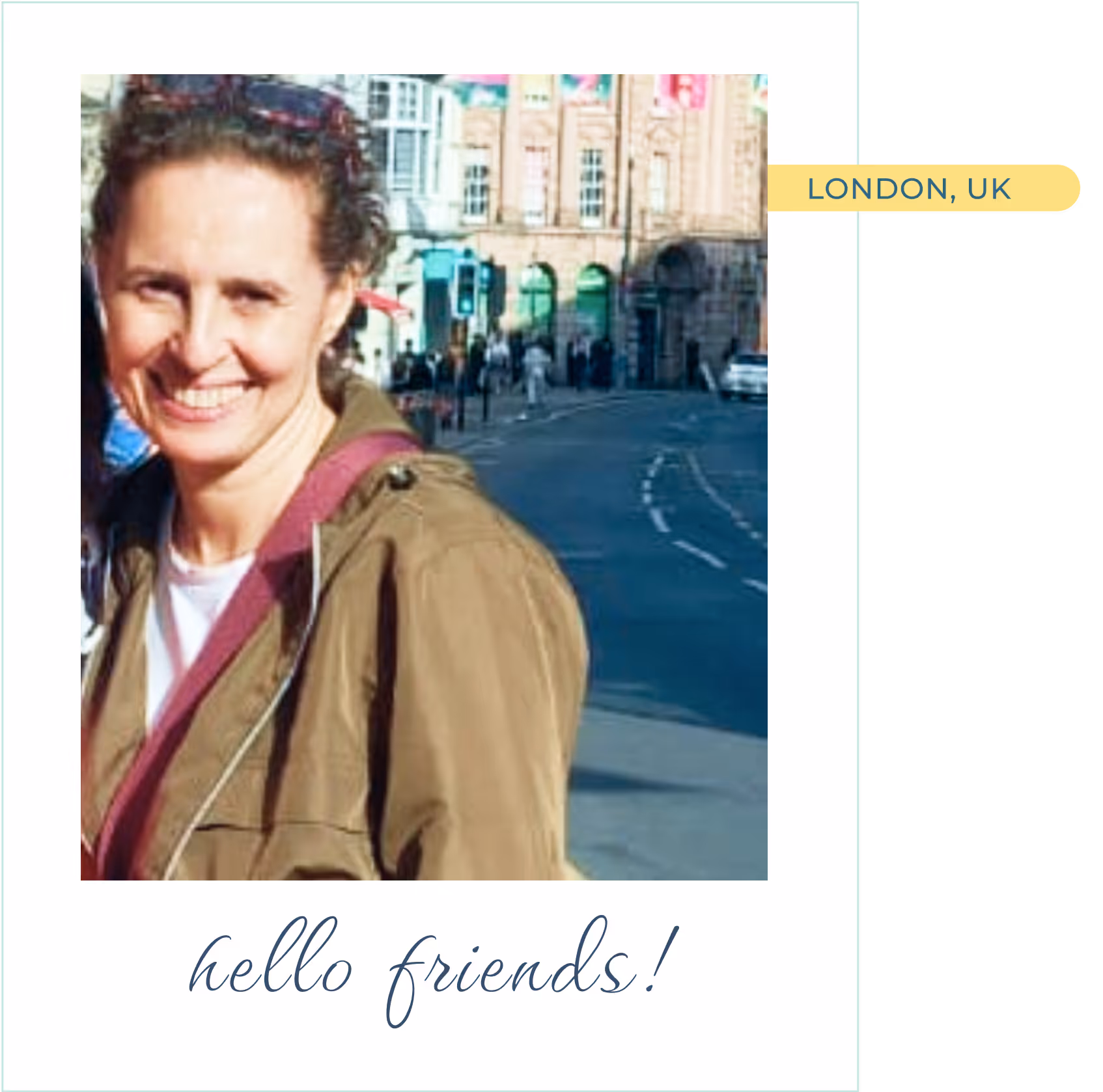 "Owner of Bounique & Co. smiling outdoors in Brighton, UK"