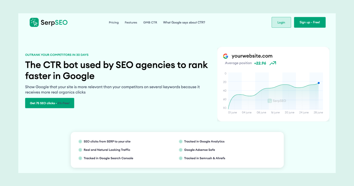 Homepage SerpSEO
