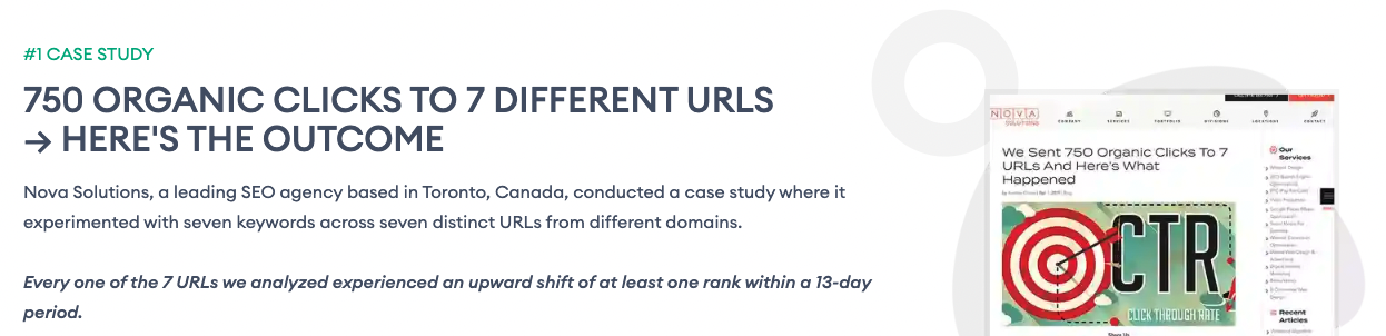 Case study about CTR
