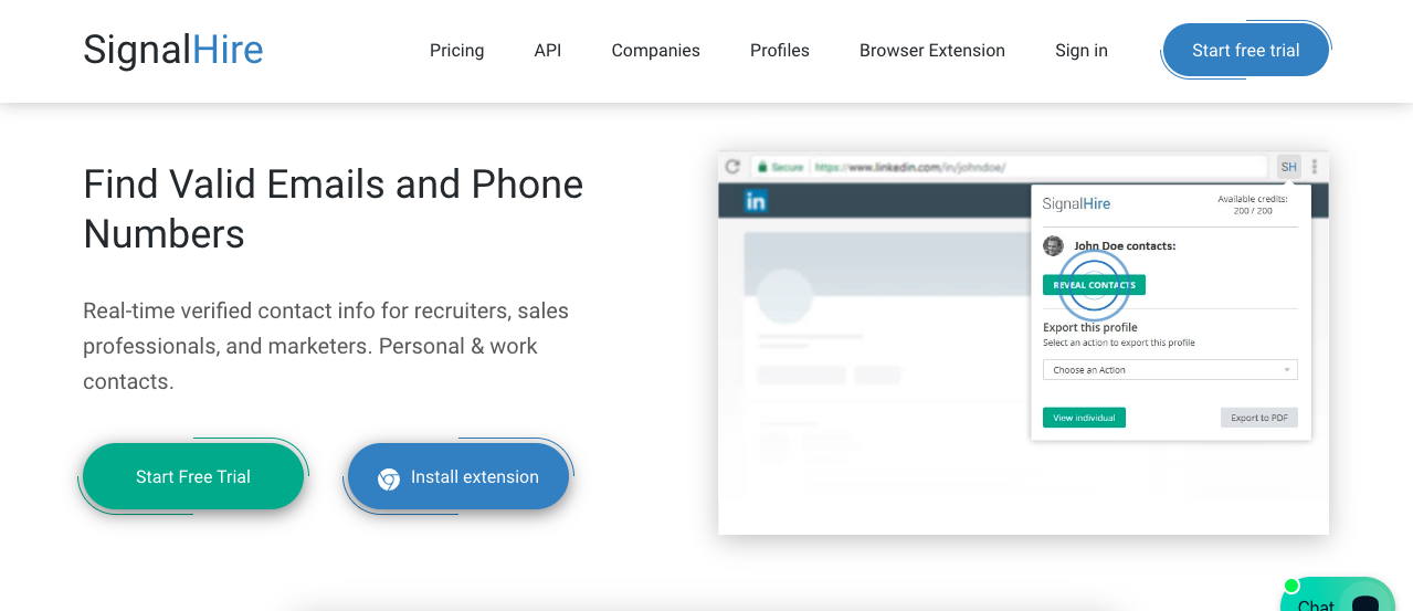 Signalhirehomepage