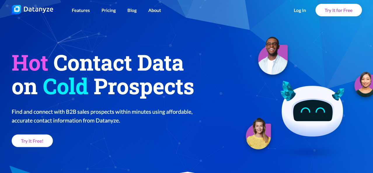 Datanyze homepage