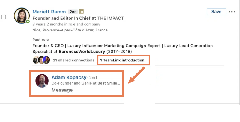 Send message on LinkedIn sales navigator