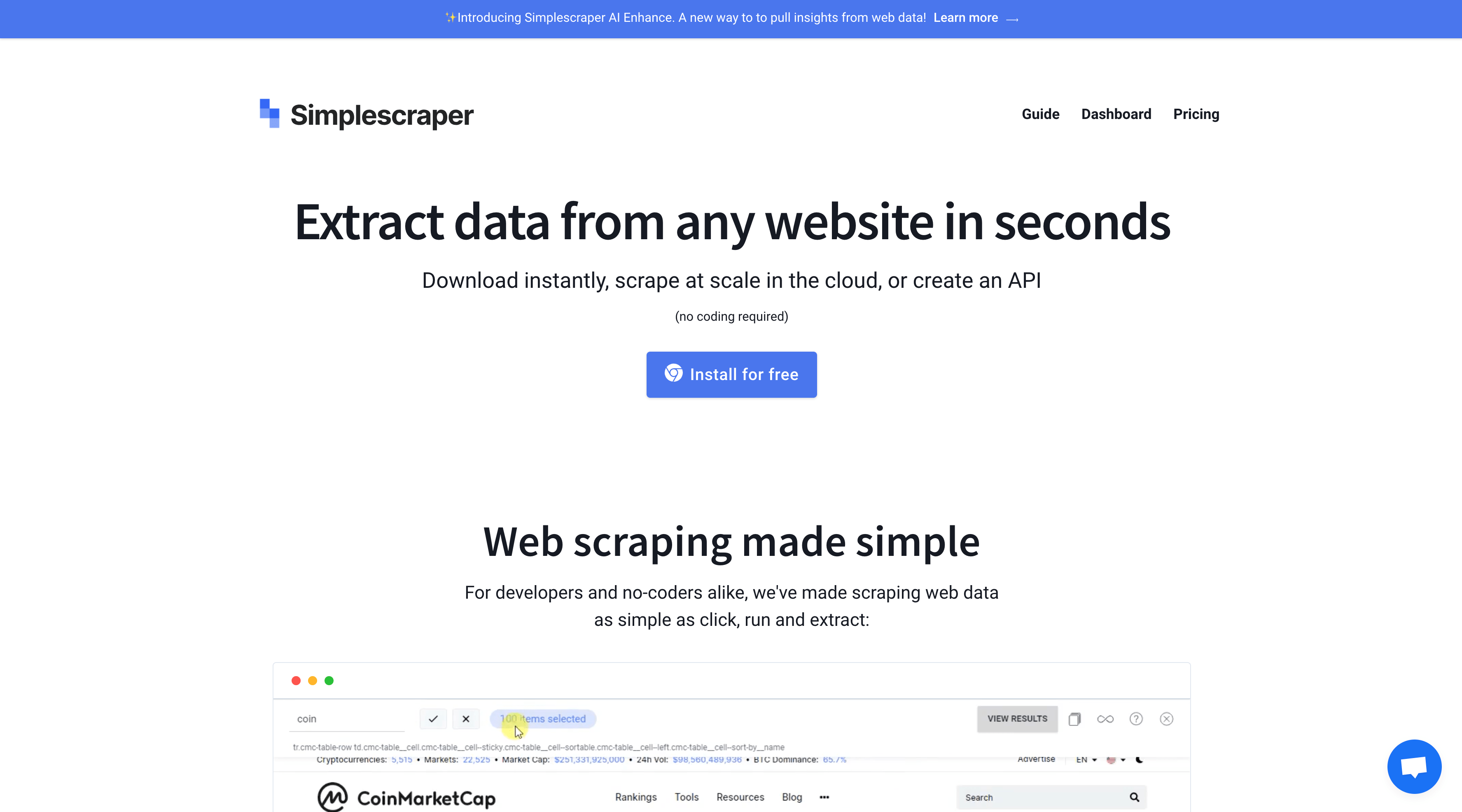 Simplescraper