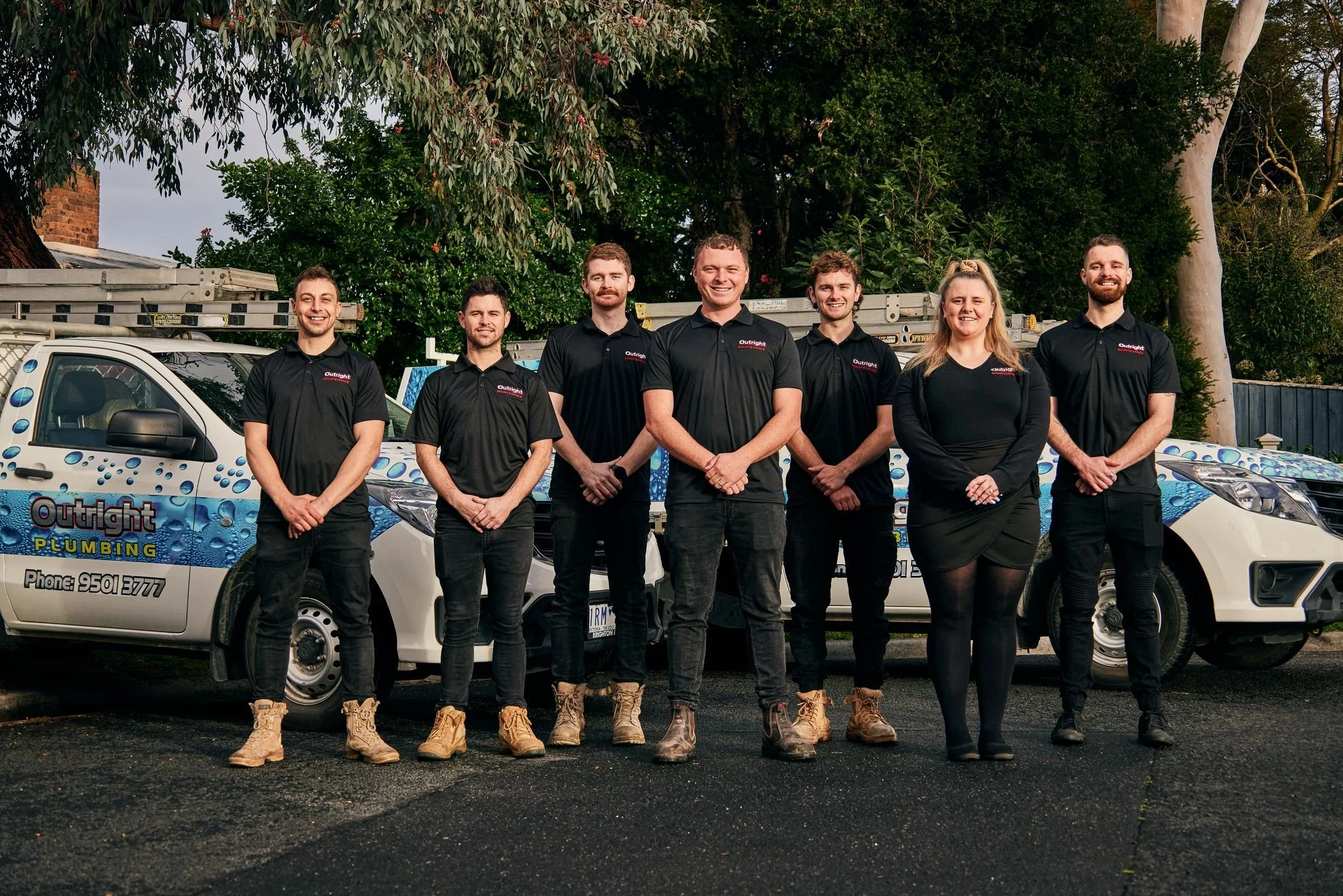 A photo of the Outright plumbing team