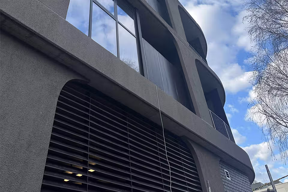 Outside building of renovated kitchen