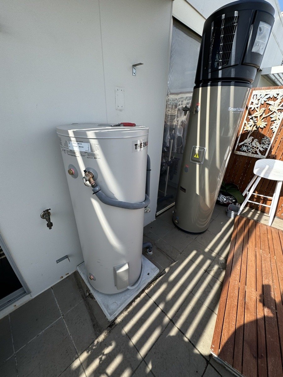 Hot water service replacement