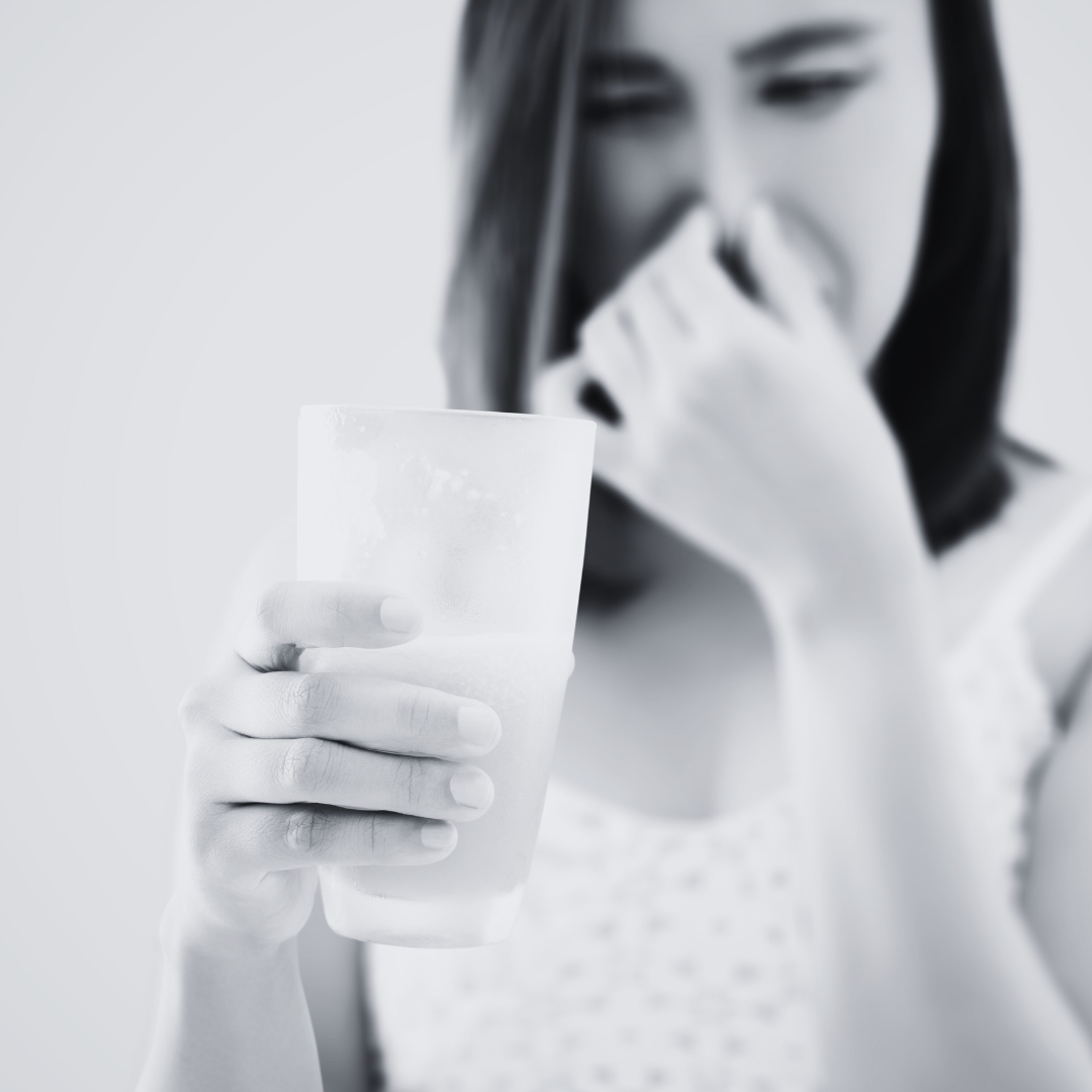 Hot water smells rotten