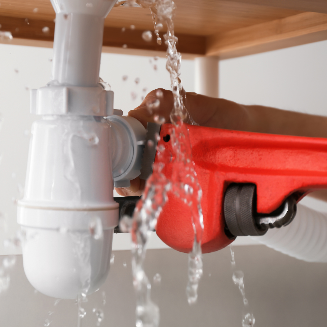 leaking plumbing pipes