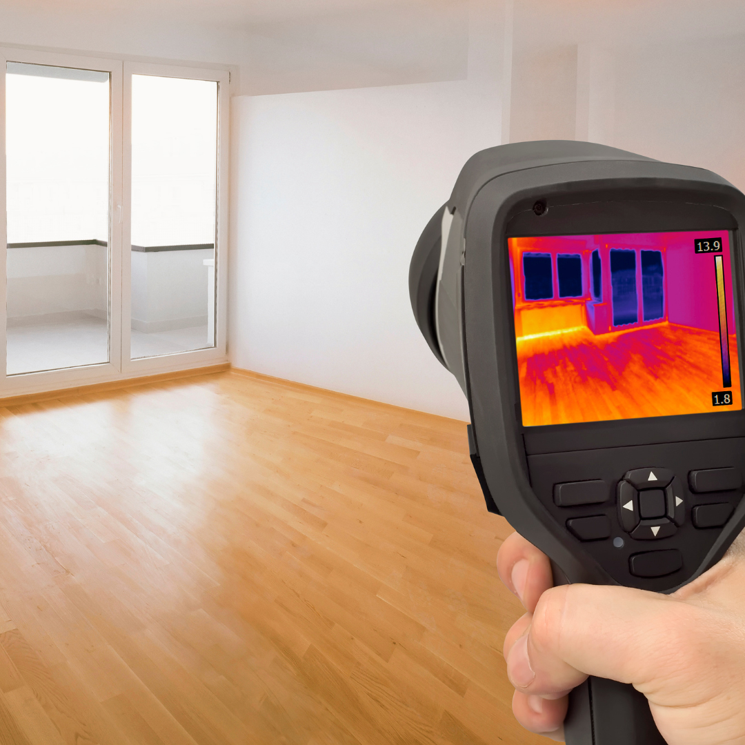 Leak detection with infrared camera