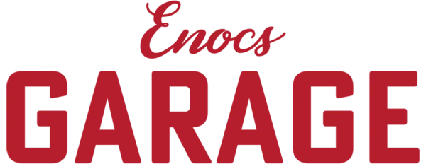 Enocs garage i röd