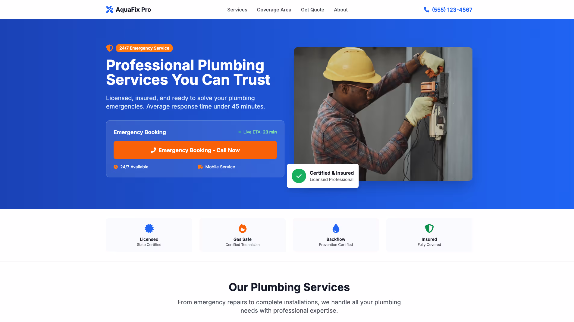 Website Builder For Tradesmen 