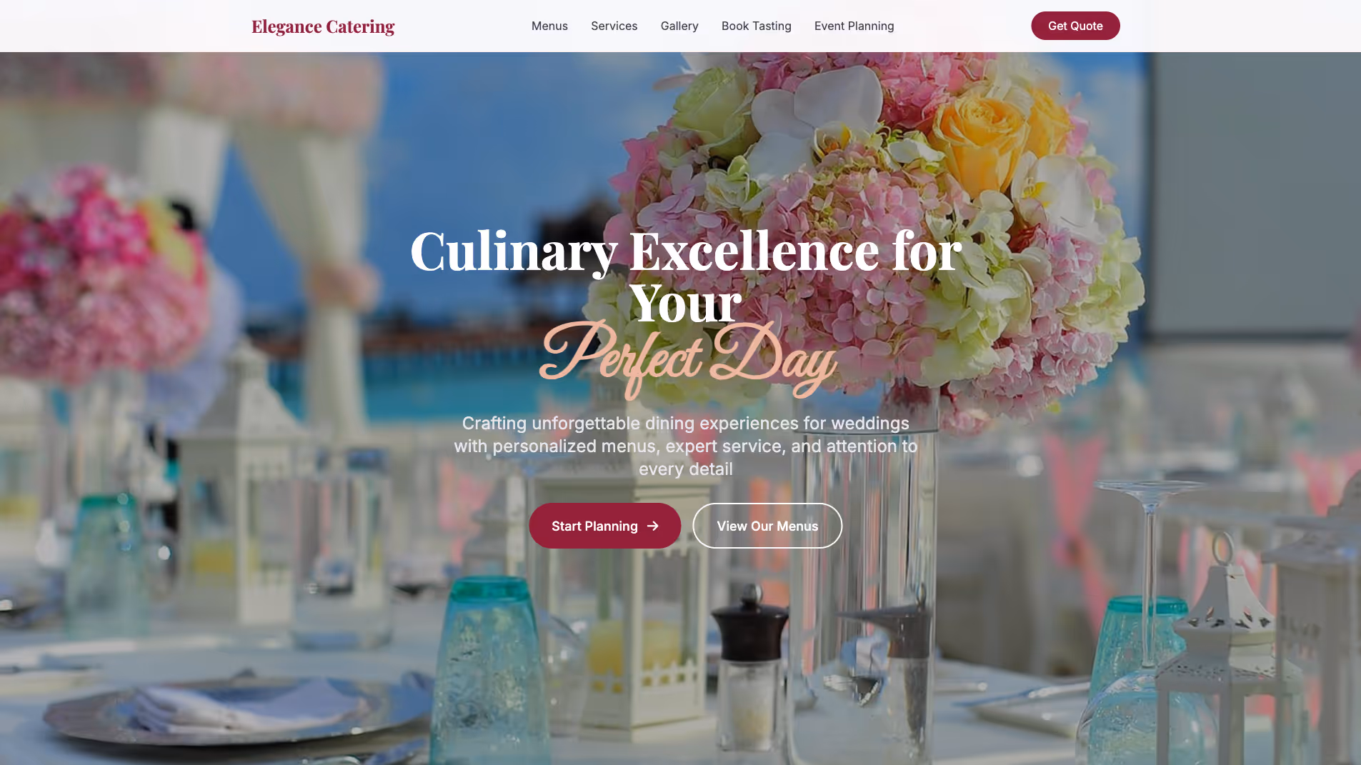 Catering Website Builder 