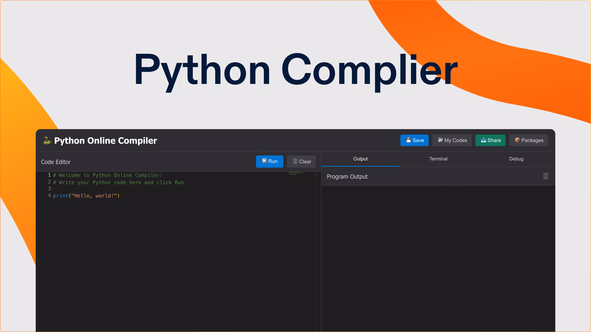 Python Online Compiler