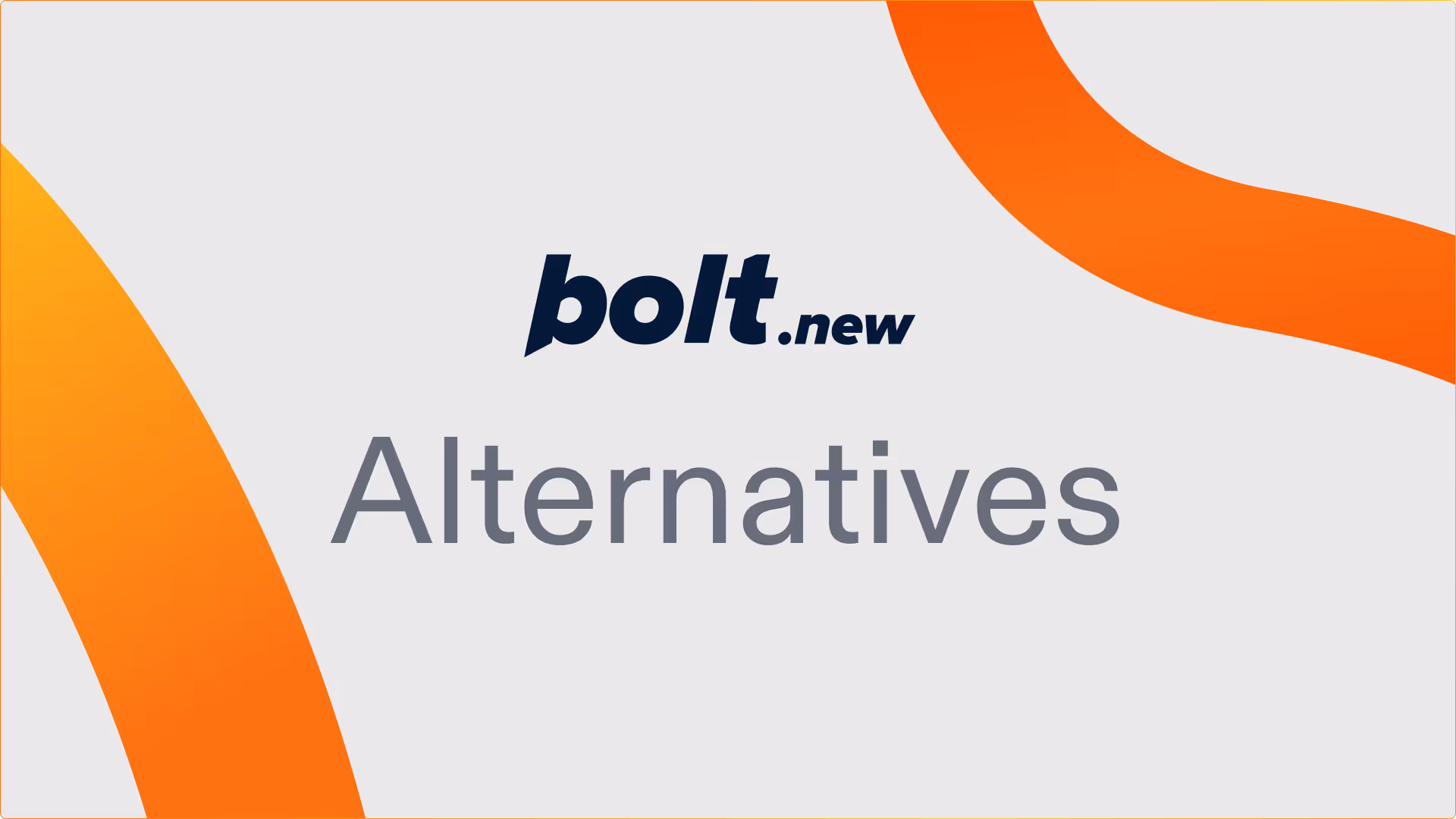 Bolt Alternatives: Top AI App Builders in 2025