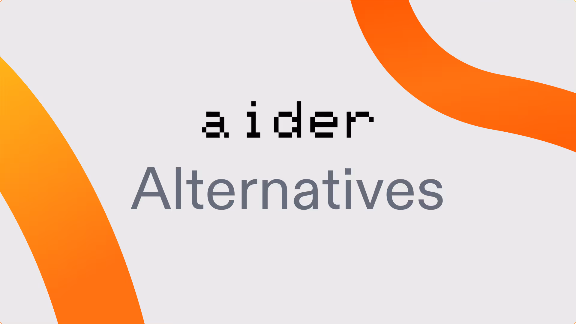 Best Aider Alternatives: AI Code Assistants for Devs in 2025