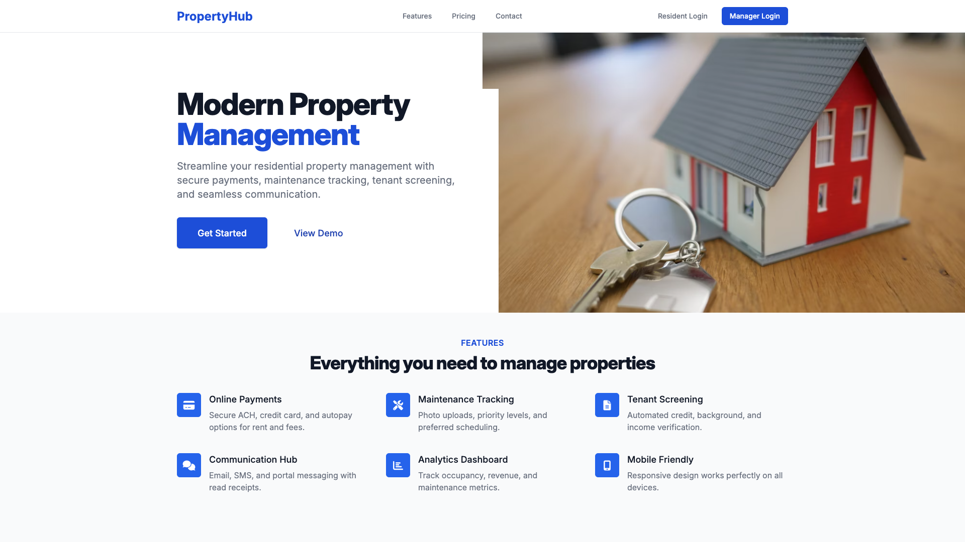 Property Management Website Builder 