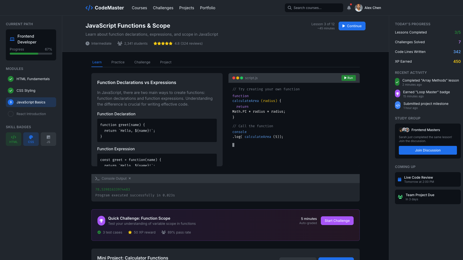 Online Course Website Builder 