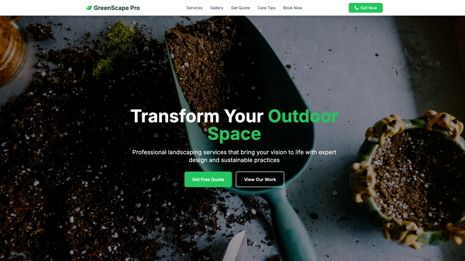 Landscaping Website Builder 