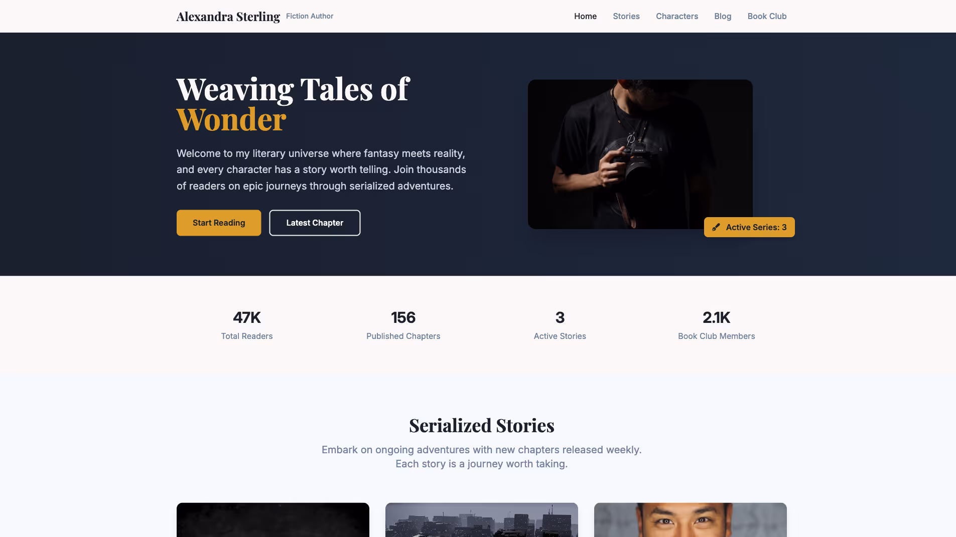 Author Website Builder 