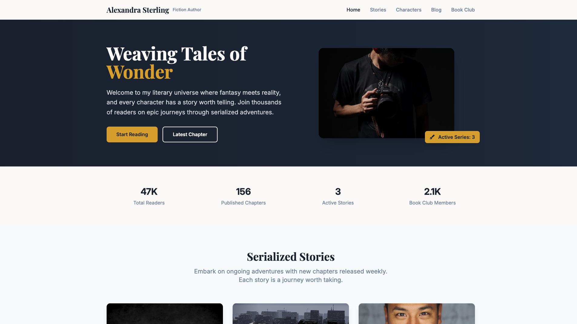 Author Website Builder 