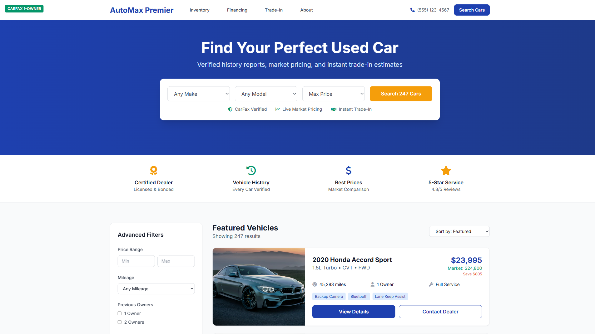 Car Dealer Website Builder 