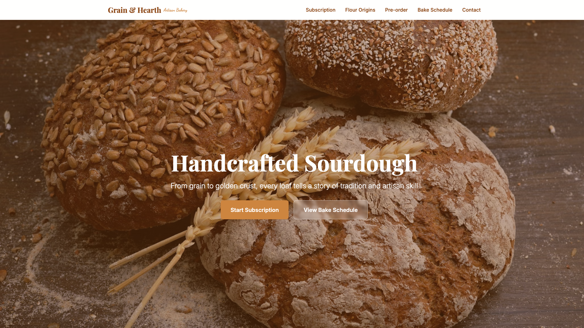Bakery Website Builder 