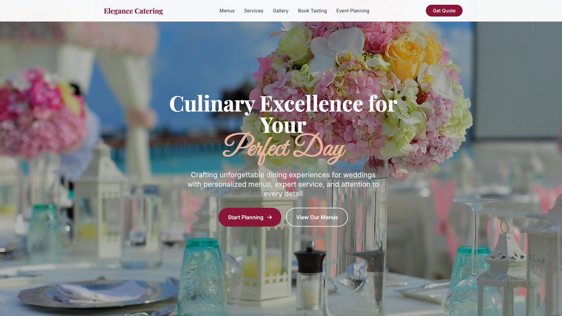 Catering Website Builder 