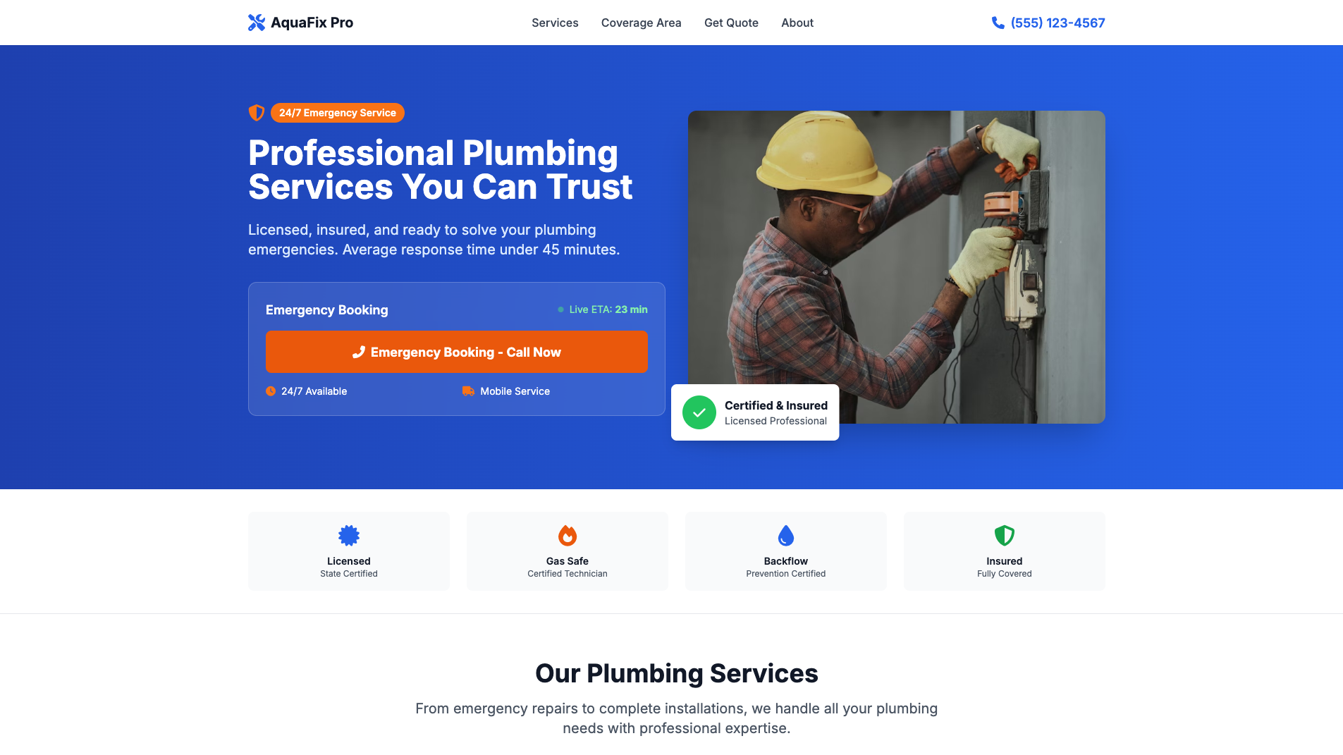 Website Builder For Tradesmen 