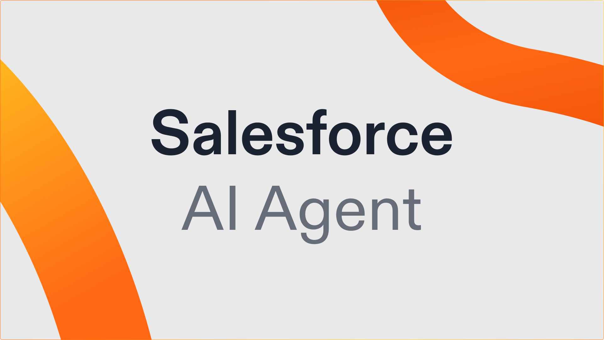 Build a Salesforce AI Agent for Slack