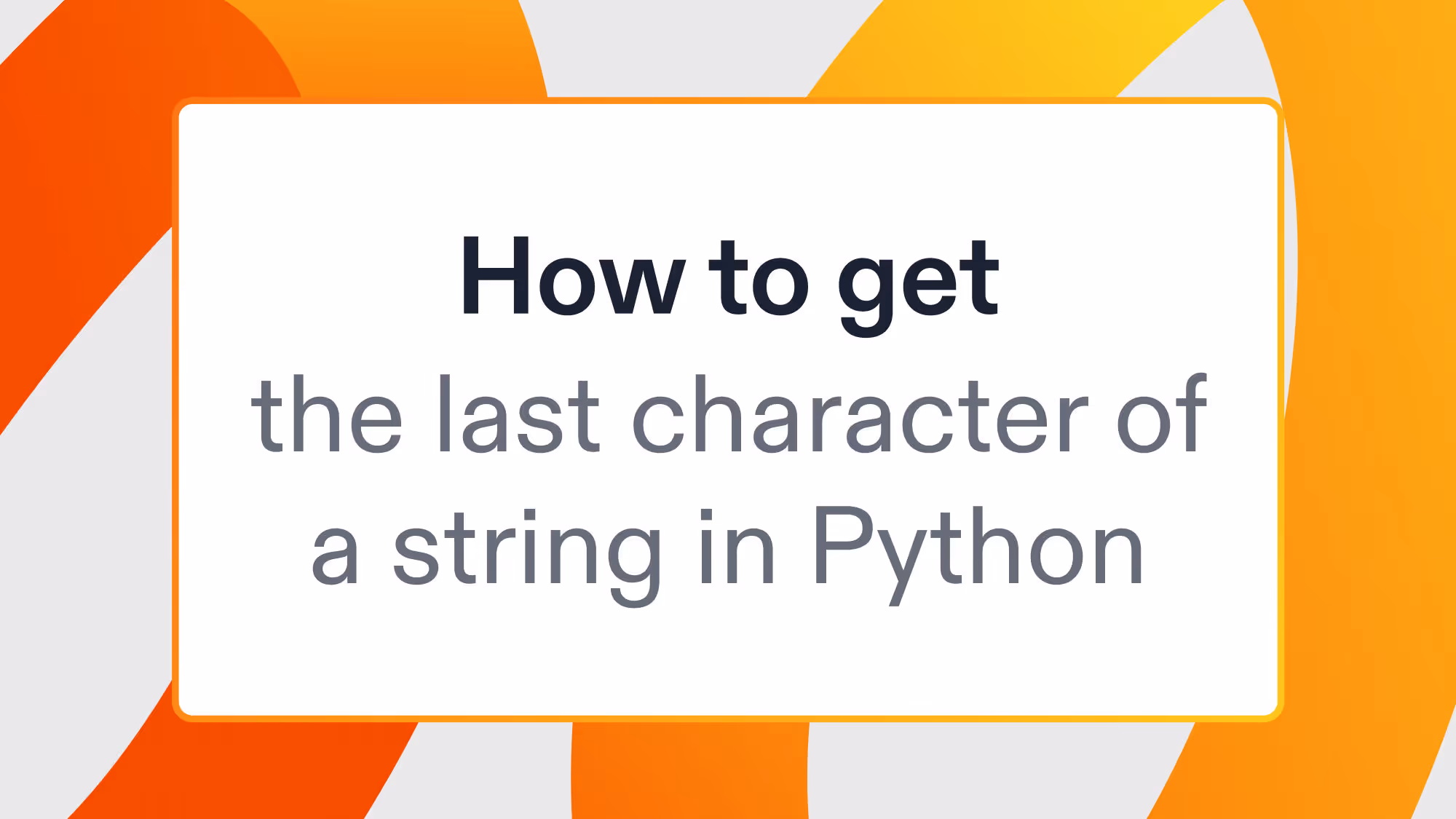 How to get the last character of a string in Python