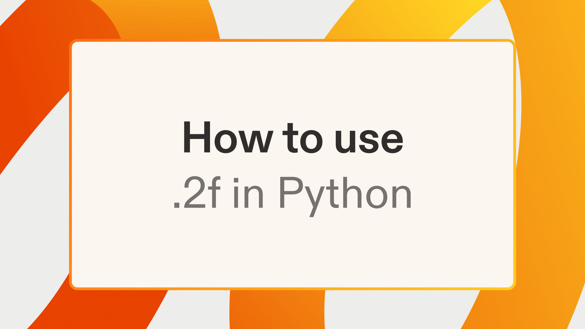 How to use .2f in Python