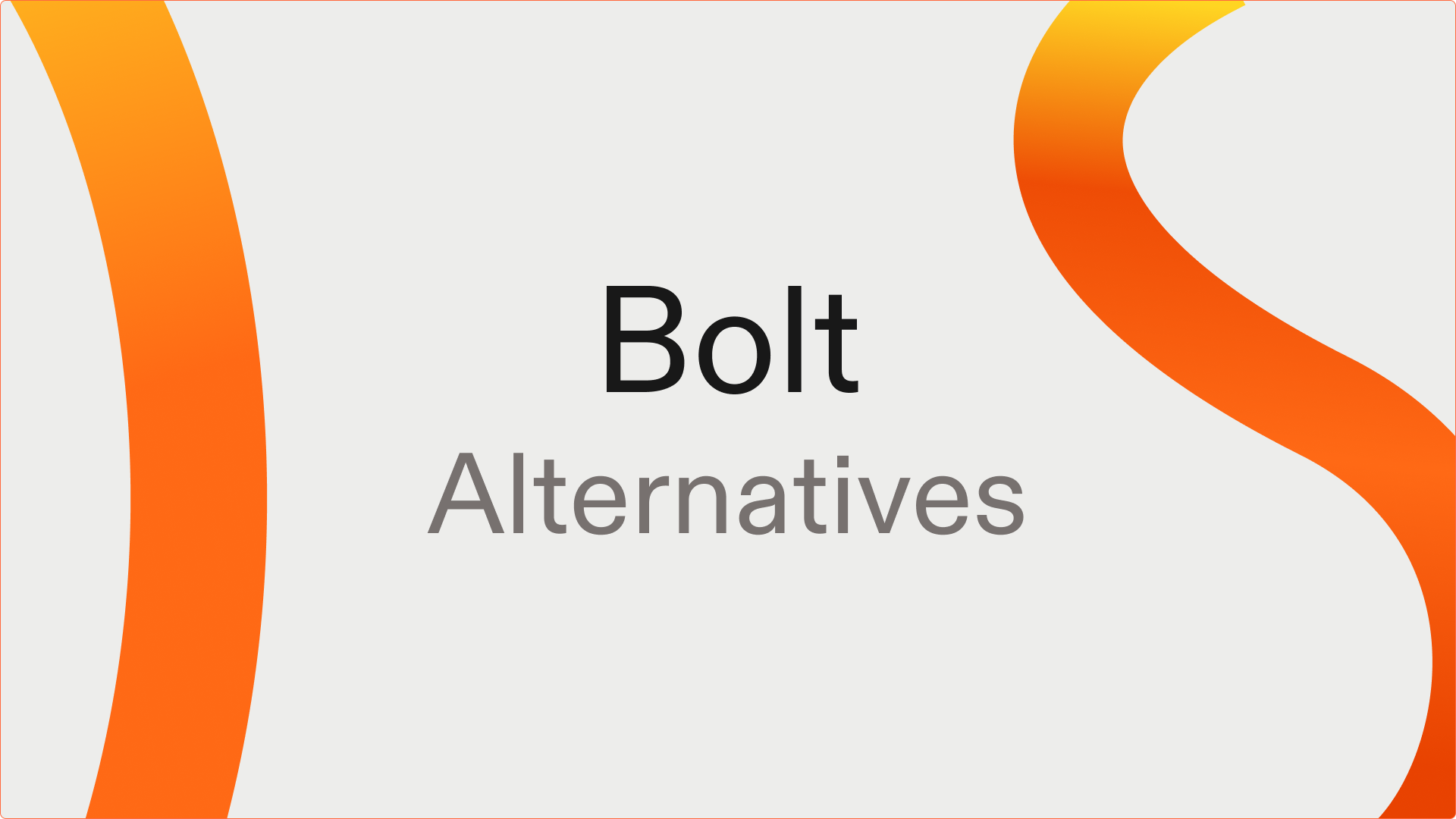 Bolt Alternatives: Top AI App Builders in 2026